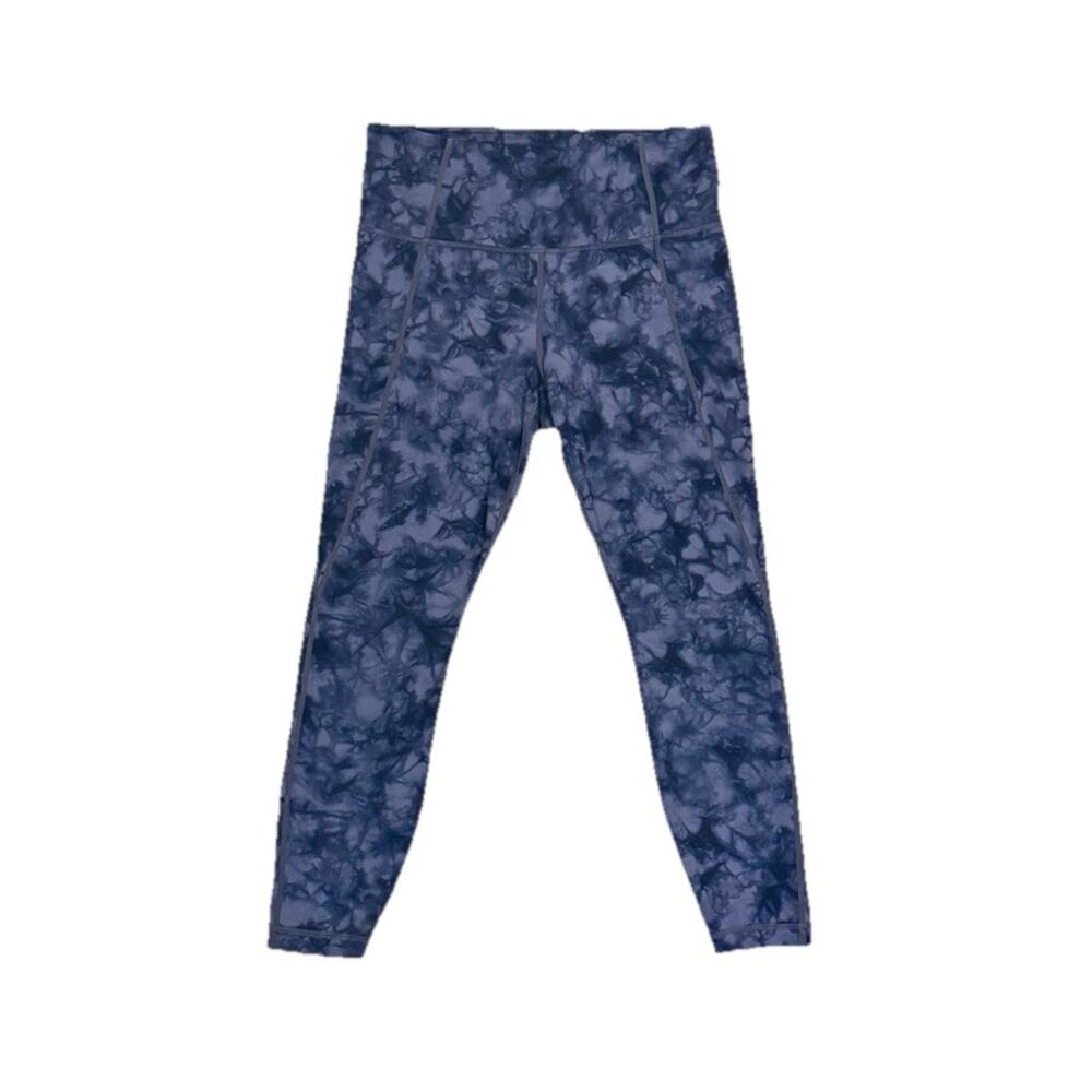 Athleta Women’s Navy Marbled Leggings Size Medium